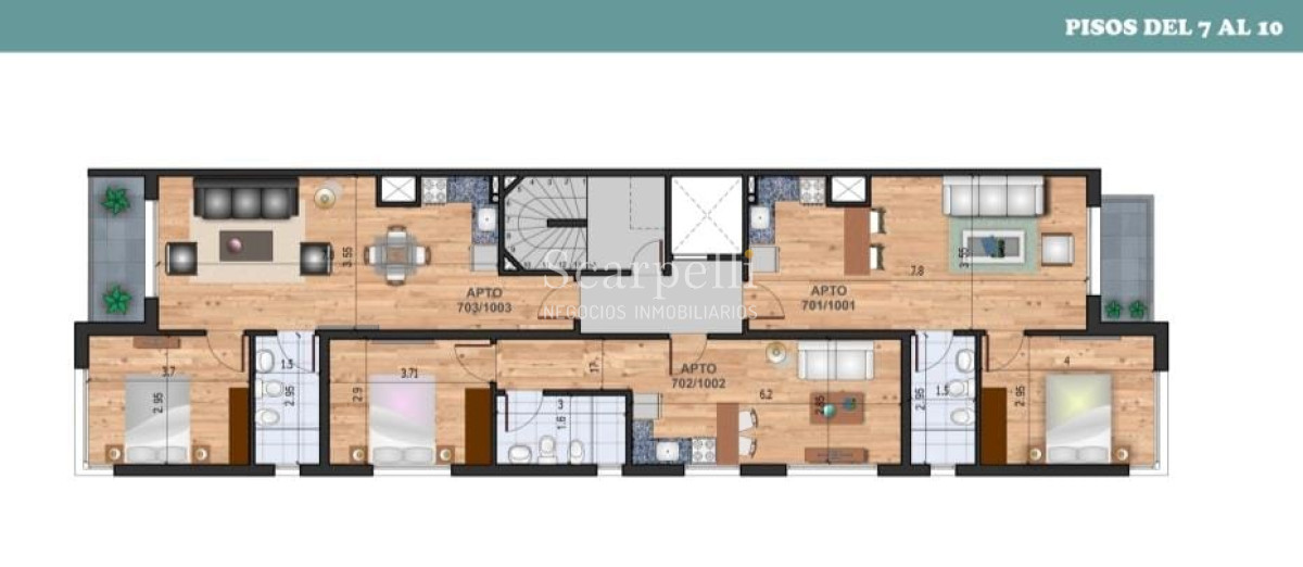Apartamento ID.19200 - POCITOS : Estrene Enero 2022 Benito Blanco y Pereira de la Luz - Prox. Montevideo Shopping