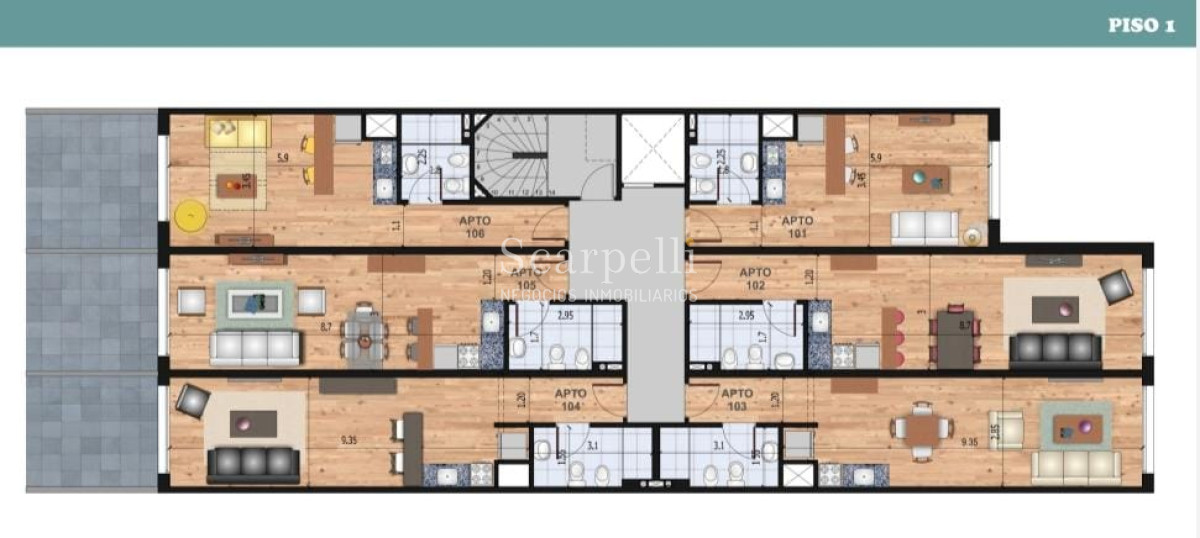 Apartamento ID.19200 - POCITOS : Estrene Enero 2022 Benito Blanco y Pereira de la Luz - Prox. Montevideo Shopping