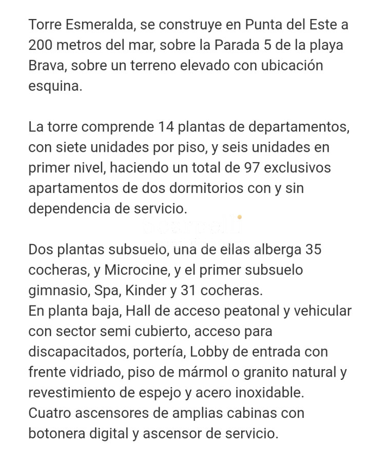 Apartamento ID.20351 - Parada 5 Brava Torre Esmeralda con todos los Amenities. Liquidamos !