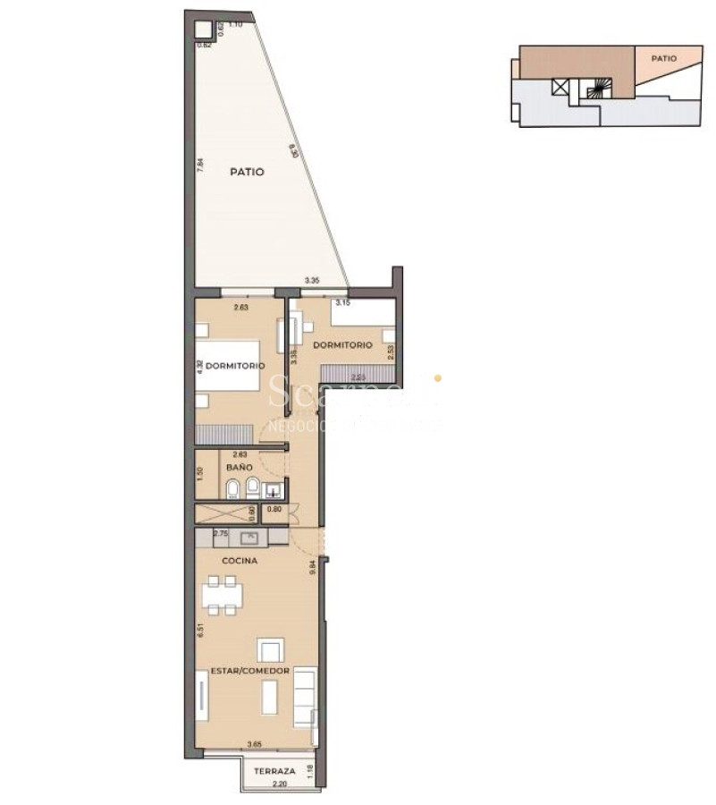 Apartamento ID.27059 - Estrene en tan solo 8 meses: Parque Rodó : Acevedo Díaz y José E. Rodó: Moderno diseño y practicidad !