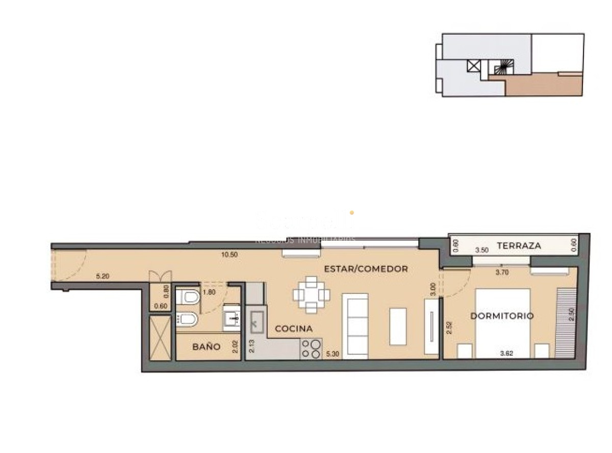 Apartamento ID.27059 - Estrene en tan solo 8 meses: Parque Rodó : Acevedo Díaz y José E. Rodó: Moderno diseño y practicidad !