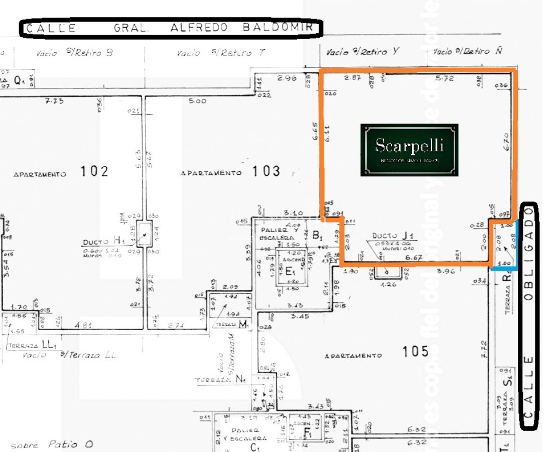 Apartamento ID.27783 - Apartamento en Baldomir esq. Obligado 3 dormitorios Prox. Facultad de Arquitectura en 1er. Piso con Ascensor