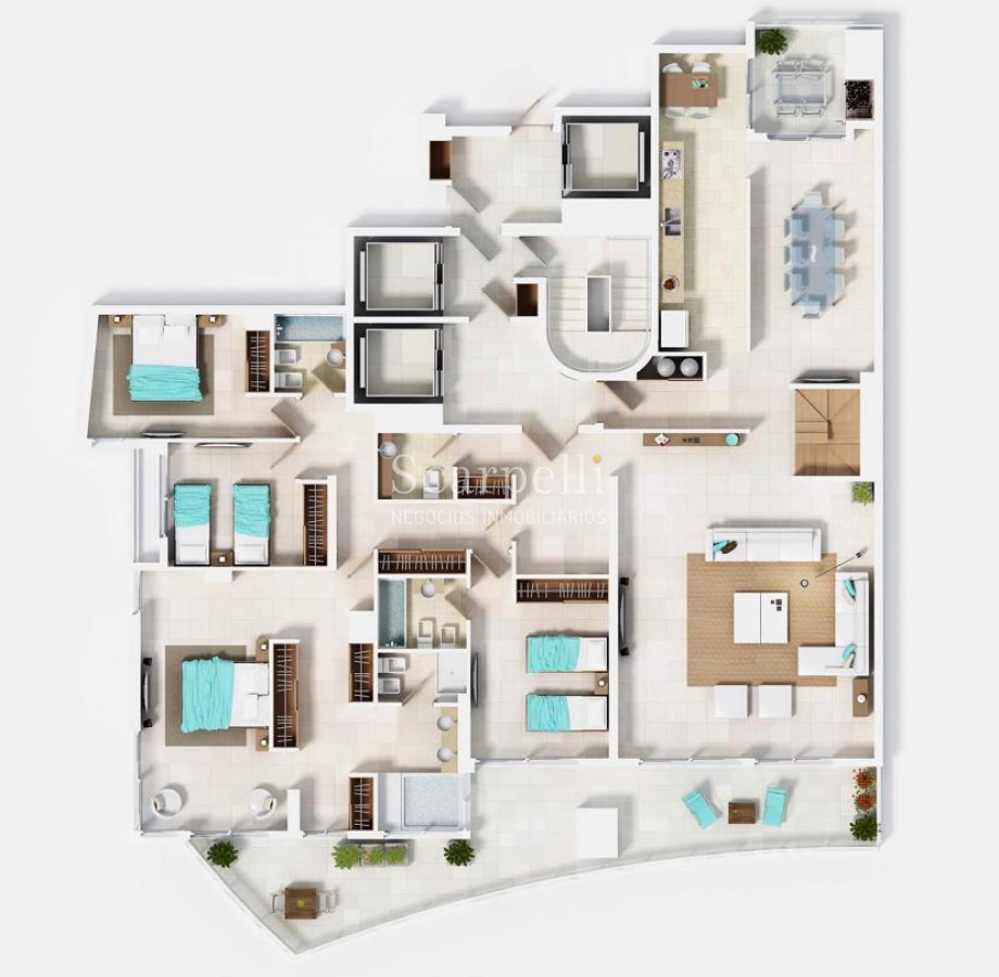 Apartamento ID.29913 - Parada 10 Brava Piso alto con gran vista al mar