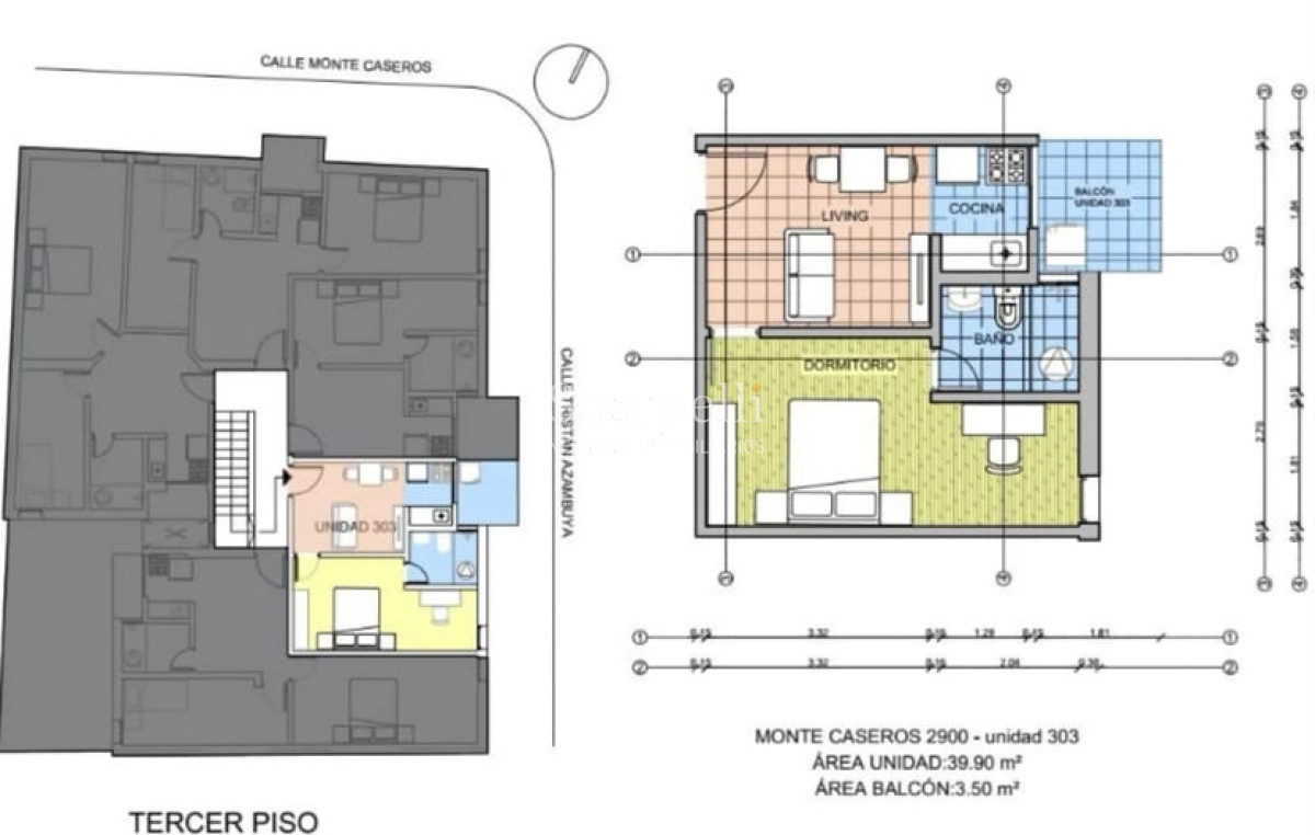 Apartamento ID.30203 - Renta: La Blanqueada: Monte Caseros: Unidades a nuevo  Prox. Garibaldi.-