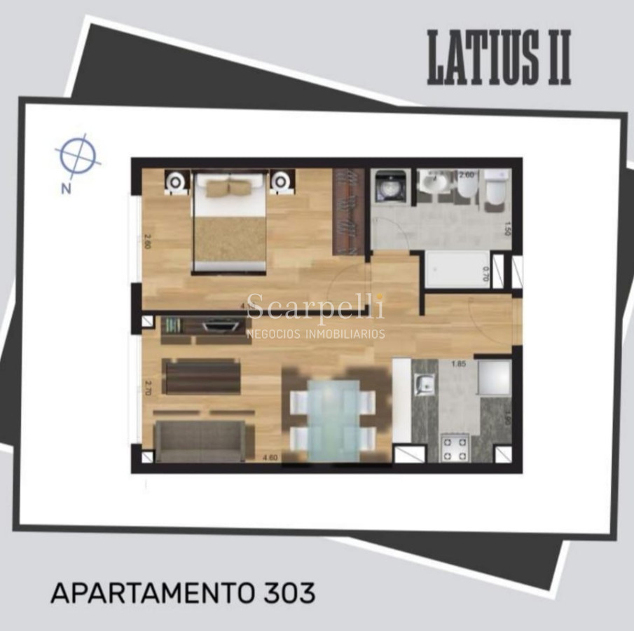 Apartamento ID.30727 - ESTRENE  1 DORMITORIO CON GARAGE MUY PROXIMO A LA RAMBLA & CLUB MALVÍN con EXCELENTES TERMINACIONES.-