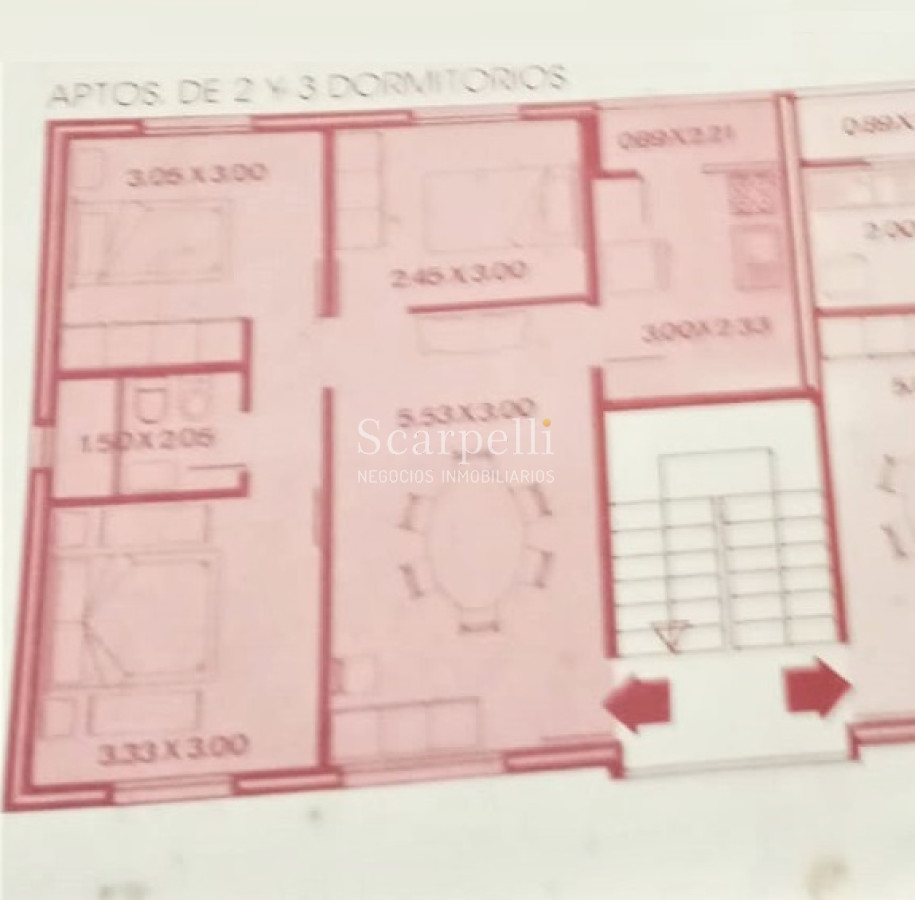 Apartamento ID.36358 - Sayago: Muy Próximo a Millán y Molinos de Raffo: 3er. Piso por escalera Impecable pronto para mudarse.-