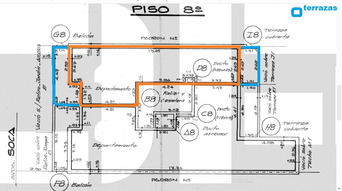 Apartamento ID.36541 - Alquiler Apartamento Pocitos 1 dormitorio Garage Todo Equipado Fco. Soca y Av. Brasil próximo Supermercado Disco.-