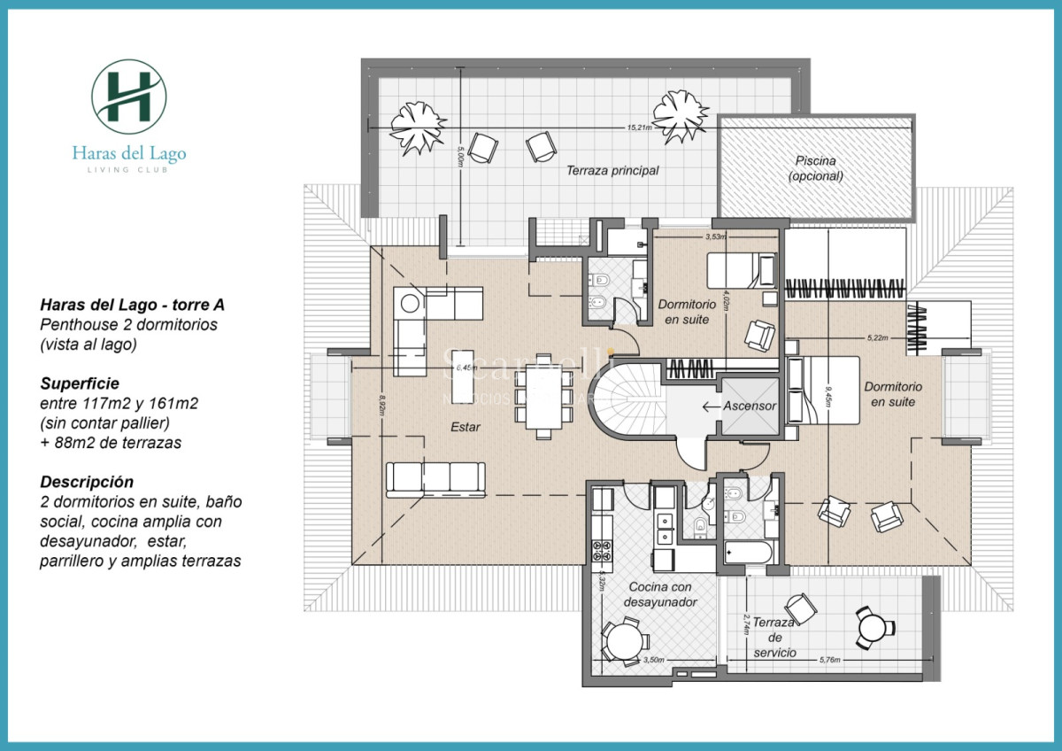 Apartamento ID.42612 - Apartamentos como a Estrenar en Barrio Privado con el mejor parquizado de la zona en un entorno exclusivo y apacible