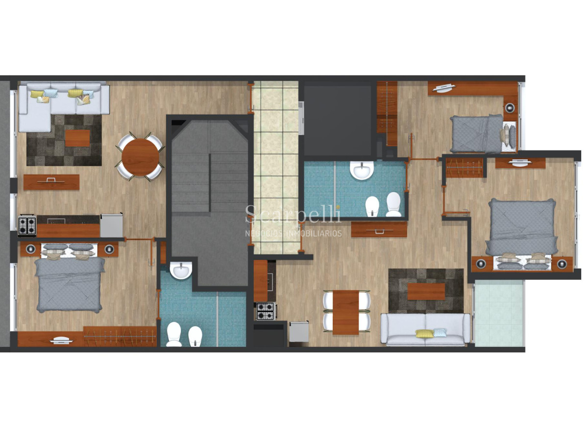 Apartamento ID.4726 - Apartamento en Parque Rodó Nuevo como a Estrenar : 21 de Setiembre casi Blvar. España:  2 dorm y cómodo Garage