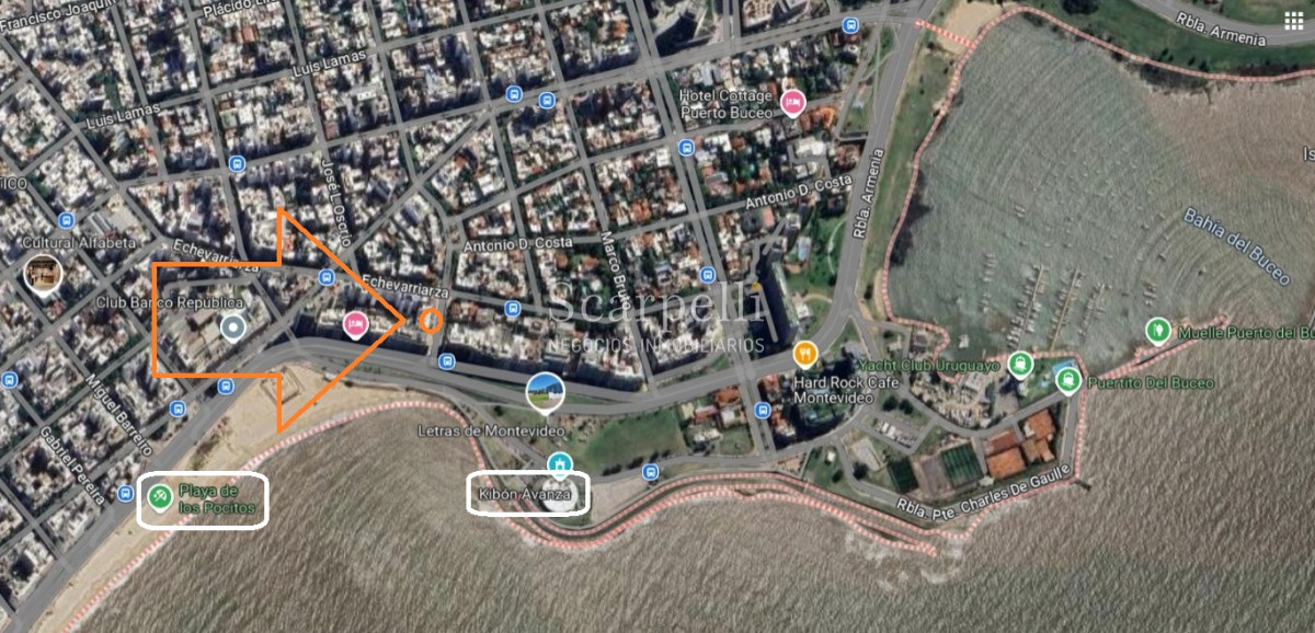Apartamento ID.48946 -    Venta Apartamento Pocitos casi Rambla Kibon 2 dormitorios 2 baños Servicio Garage Calefacción