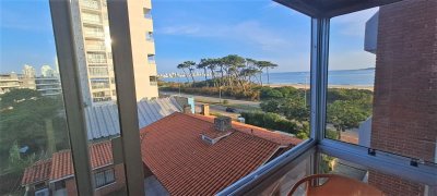 Alquiler Anual Apartamento Punta Del Este Mansa Rambla 2 Dorm 2 baños suite cochera