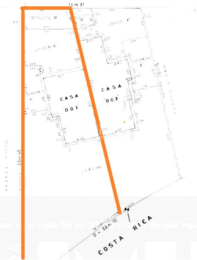 Casa ID.44132 - Costa Rica proximo Cooper Propiedad Horizontal 2 plantas 4 dormitorios