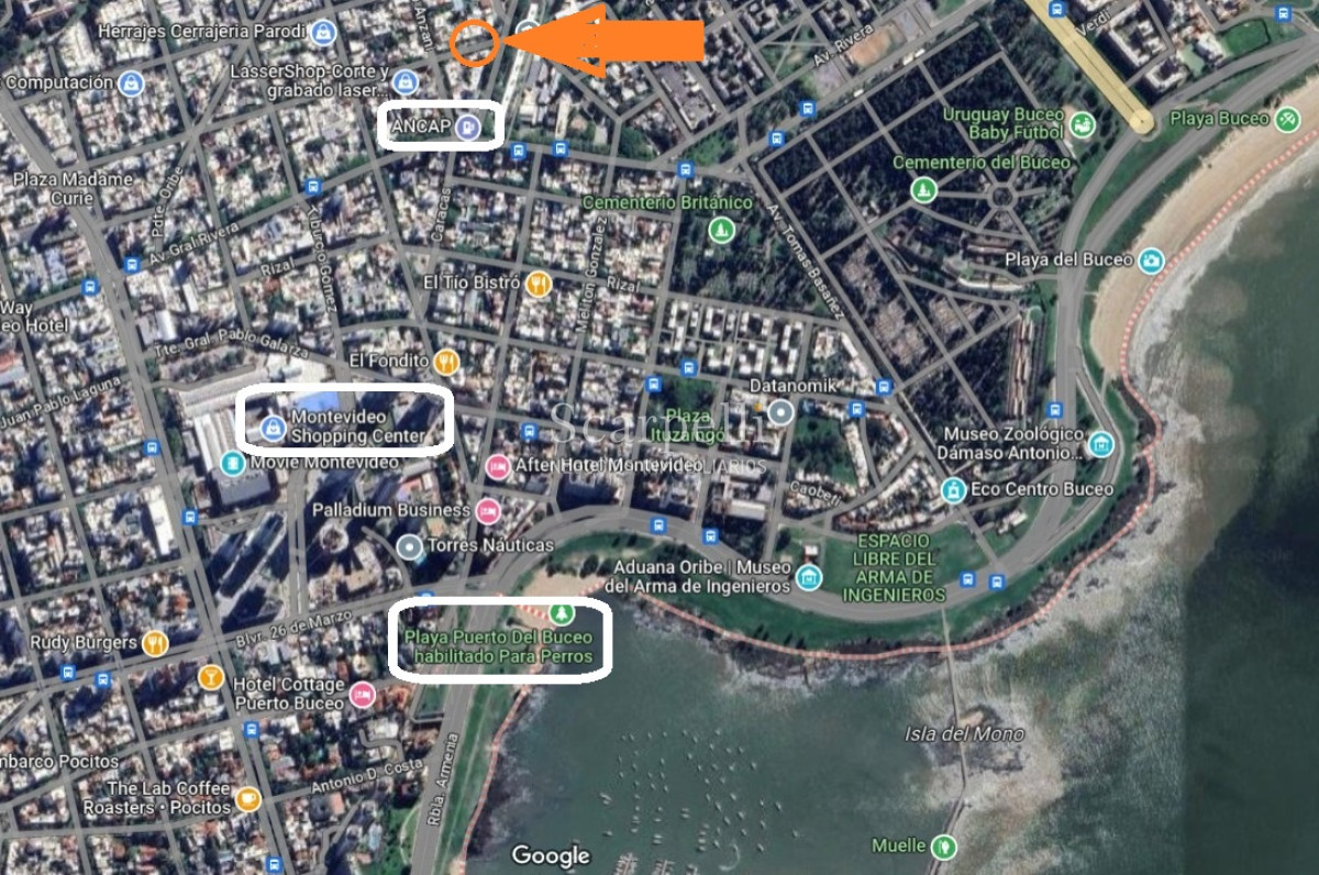 Casa ID.45146 - Buceo Venta Padrón Único Toda en 1 planta con buen fondo + Barbacoa con Baño + Apto independiente con baño y kitchenette.-