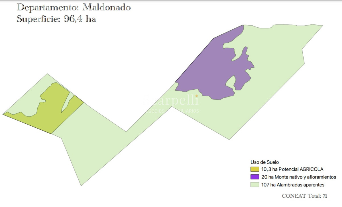Chacra ID.37593 - Venta Chacra Maldonado proximo Límite con Lavalleja : Sierras de Carape con costa al arroyo Carapé.-