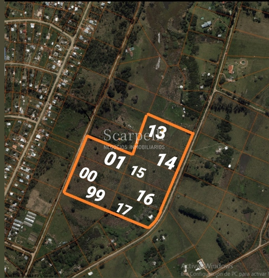 Campo Ref.16576 - Varios Lotes de 1 há aprox  muy cerca de la Laguna del Sauce y Aeropuerto Ideal Fraccionar