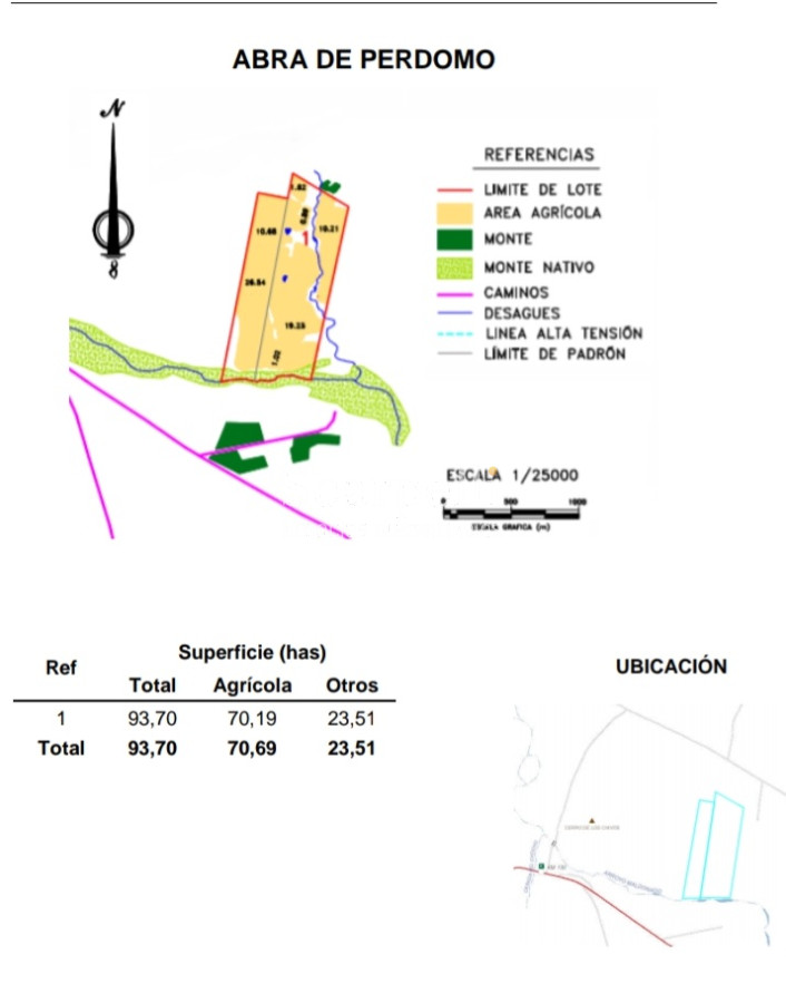 Campo Ref.23173 - Interesantes Opciones de Campos Próximos a Ruta 9 & San Carlos con Excelentes Mejoras.-