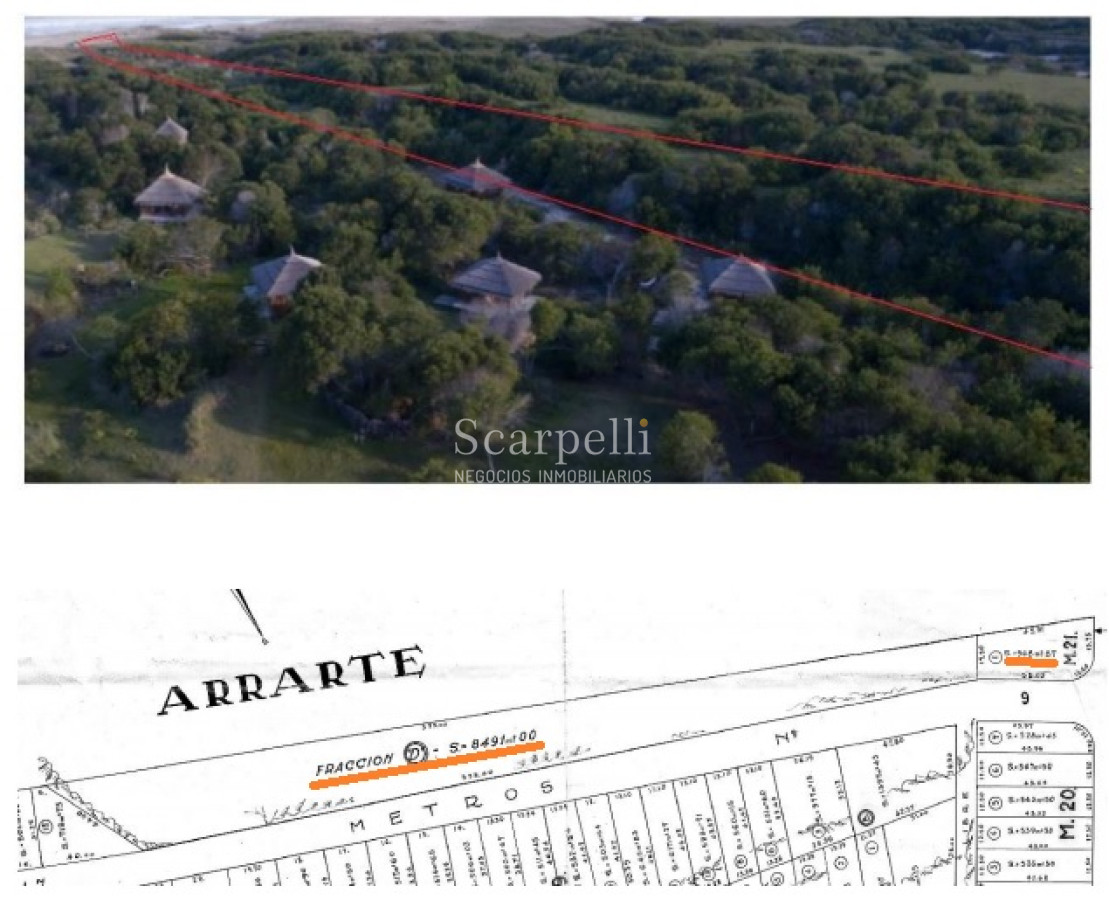 Campo Ref.24930 - La Pedrera Ruta 10 km. 227.500 casi 10.000 m2 frente al Océano Rochense Ideal Club de Campo Oceánico