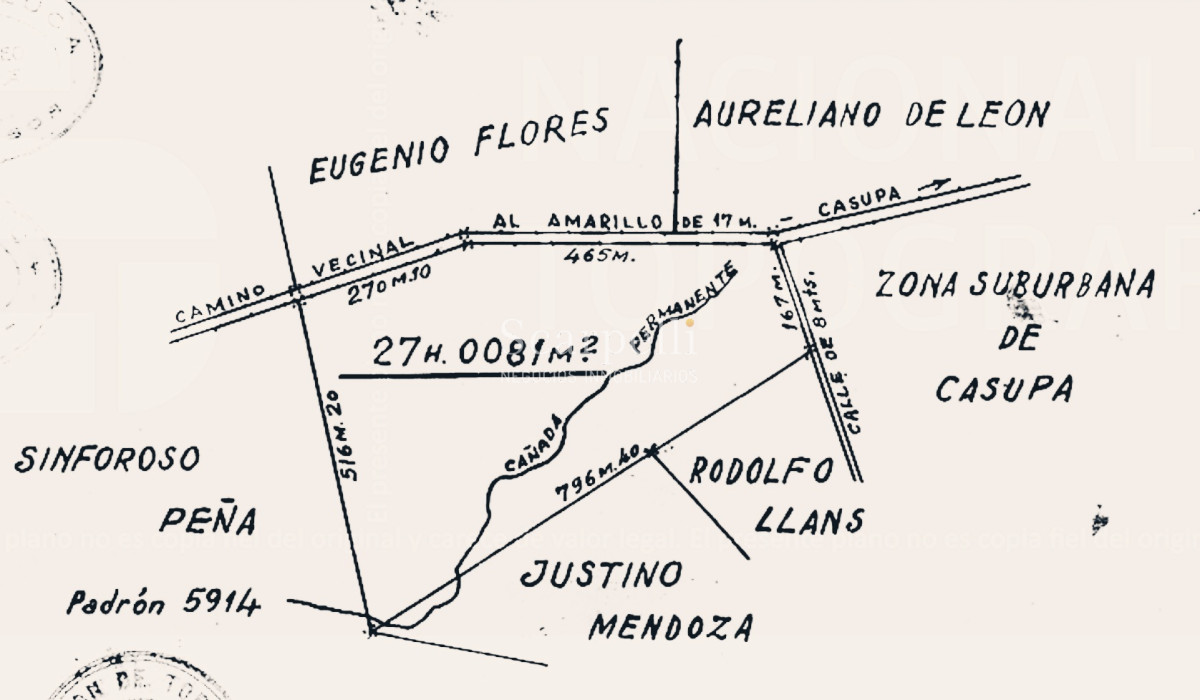 Campo Ref.26690 - Campo 22 hás prox. Ruta 7  lindero a Casupá Florida.-