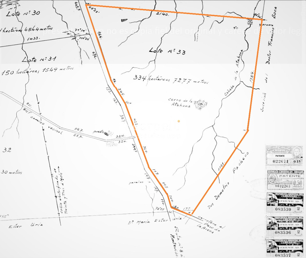Campo Ref.34841 - VENTA CAMPO CERRO LARGO PROXIMO A MELO