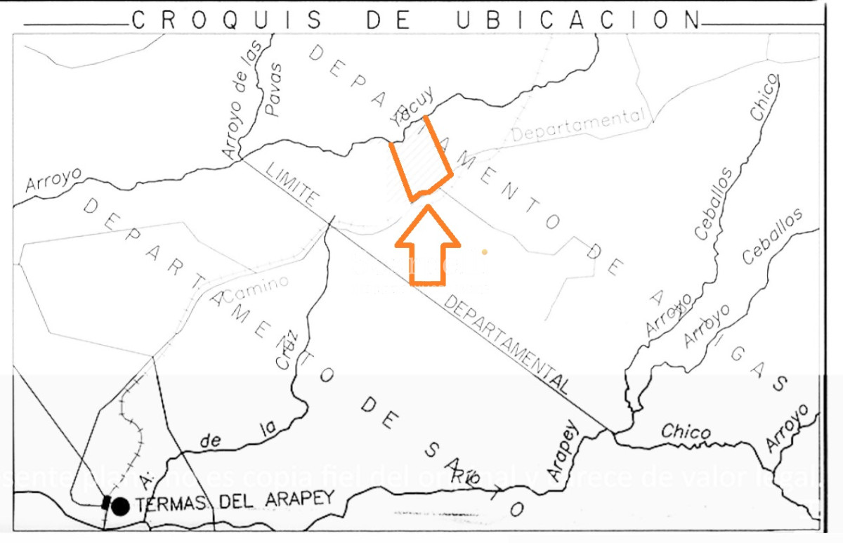 Campo Ref.35740 - VENTA CAMPO ARTIGAS EN LÍMITE CON SALTO MUY PRÓXIMO TERMAS DEL ARAPEY