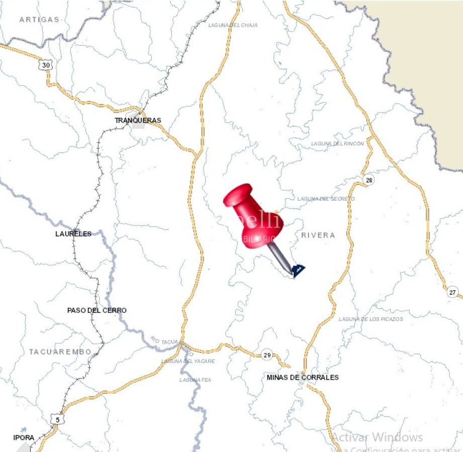 Campo Ref.49687 - Rivera: Campo 112 hás con costas al Arroyo Cuñapirú