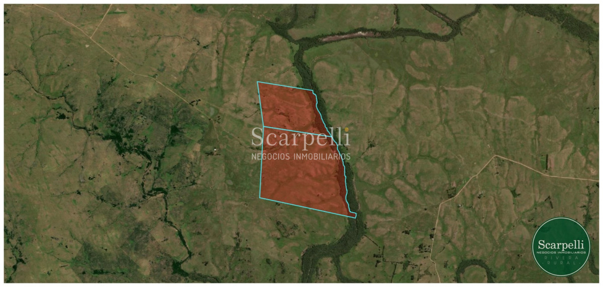 Campo Ref.50563 - Campo con costa al arroyo Yaguarí