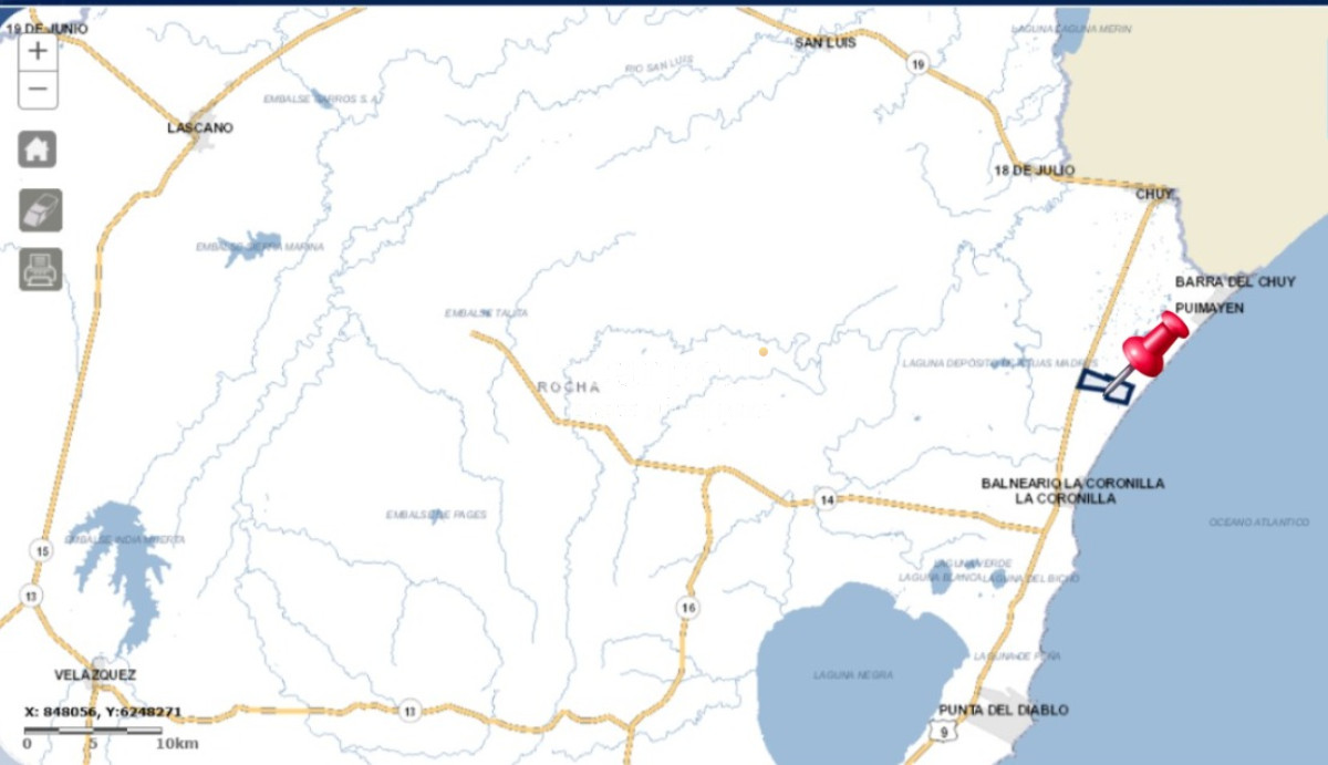 Campo Ref.50468 - Venta Campo Rocha Palmares de la Coronilla 425 hás oceánicas