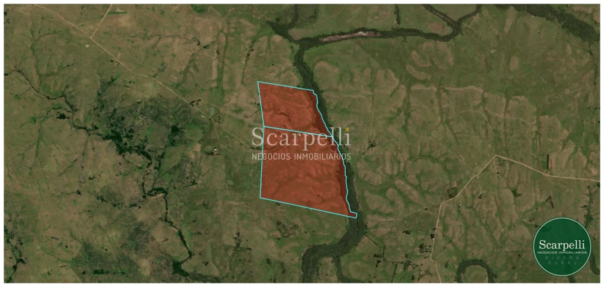 Campo Ref.50563 - Campo con costa al arroyo Yaguarí