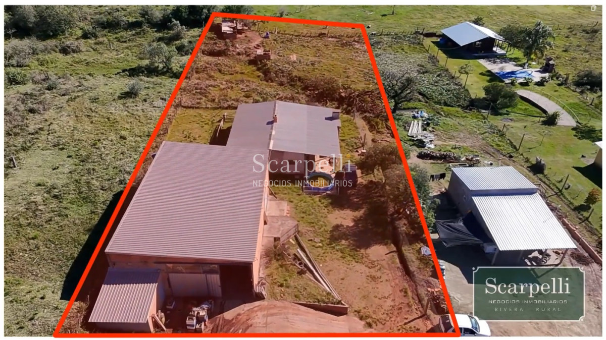 Terreno ID.50625 - Venta Terreno 2100 m2 Villa Sara Rivera Casa y Gran Galpón prox. Piedra Furada