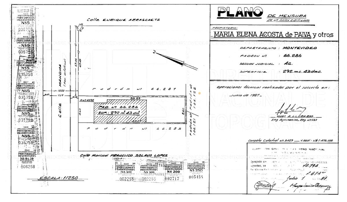Terreno ID.10324 - Último terreno en Buceo a 100 mts. de la Rambla con construcción muy antigua para demoler  Ideal Apartamentos, Estacionamiento, Propiedad Horizontal etc.