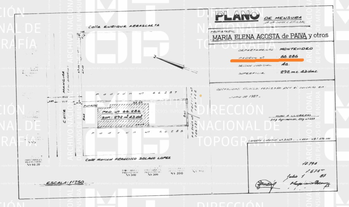Terreno ID.10324 - Último terreno en Buceo a 100 mts. de la Rambla con construcción muy antigua para demoler  Ideal Apartamentos, Estacionamiento, Propiedad Horizontal etc.