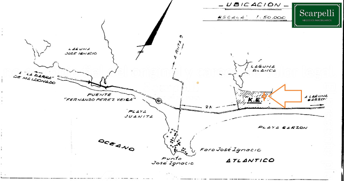 Terreno ID.10705 - Arenas de José Ignacio Gran solar con vista al Pueblo y al Océano muy próximo a la Laguna Garzón y Pueblo José Ignacio