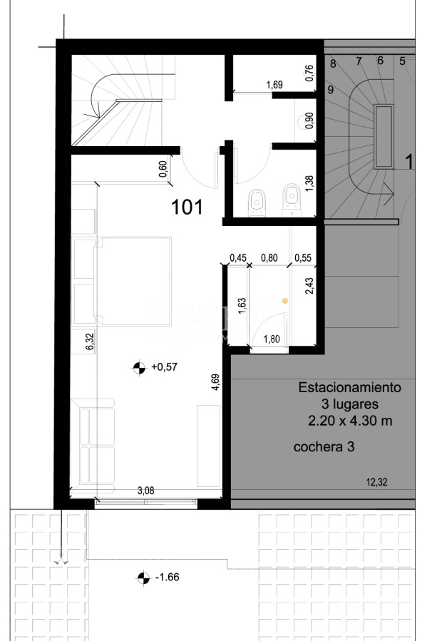 Terreno ID.17574 - Posible Proyecto  de 5 pisos con 14 unidades Inserto en Pujante Zona Universitaria de Montevideo y muy próximo a la Rambla y Parque Hotel Sede Mercosur.