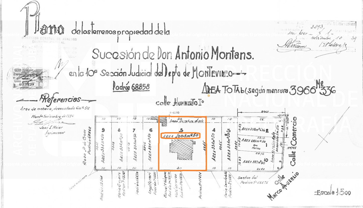 Terreno ID.34267 - VENTA TERRENO BUCEO CON ALTURA IDEAL PROYECTO APARTAMENTOS 1000 M2 CON 30 MTS. DE FRENTE.-