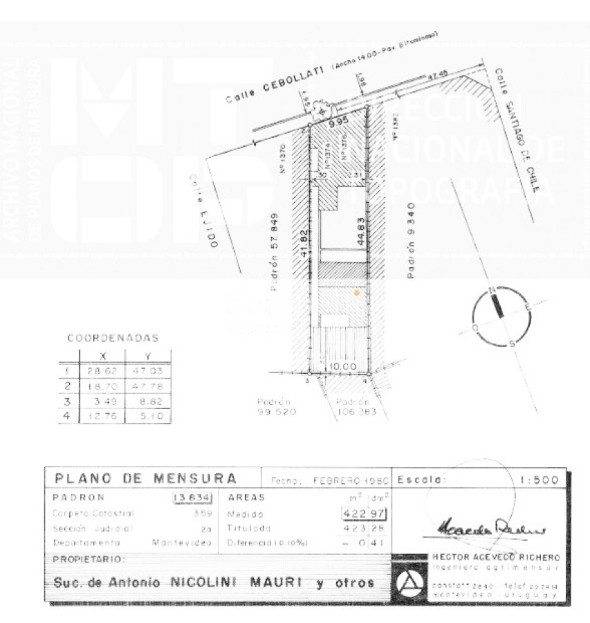 Terreno ID.36721 - BARRIO PALERMO: VENTA TERRENO CON ALTURA PROX. RAMBLA SUR.-