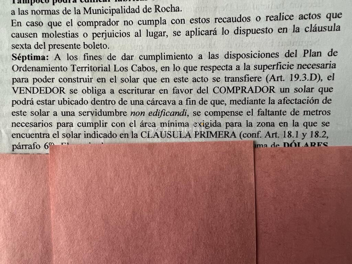 Terreno ID.39077 - VENTA TERRENO ROCHA PUEBLO NUEVO PRÓXIMO CABO POLONIO & LA PEDRERA