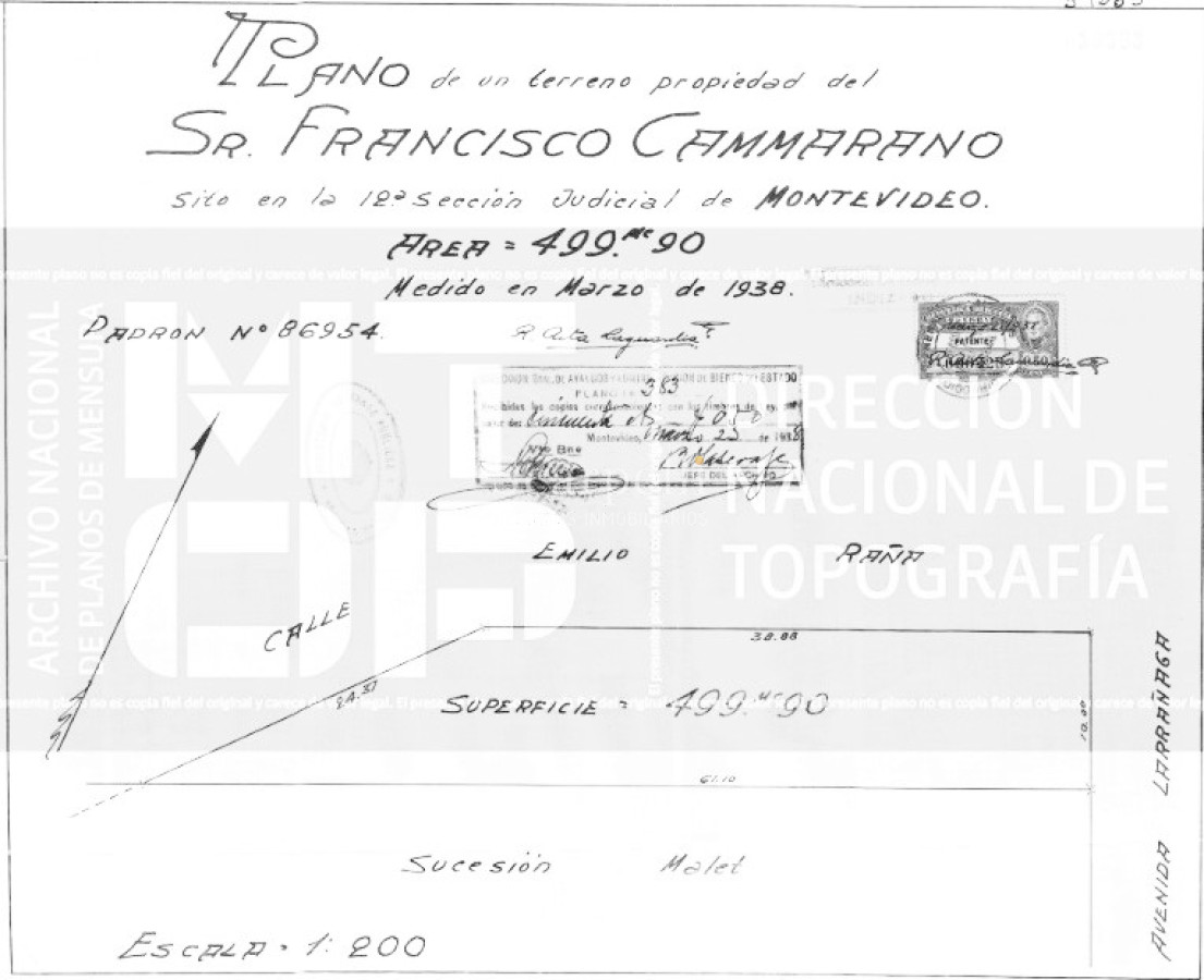 Terreno ID.40244 - TERRENO CON ALTURA APROBADA IMM LUIS ALBERTO DE HERRERA ESQ. EMILIO RAÑA CON IMPORTANTE FRENTE