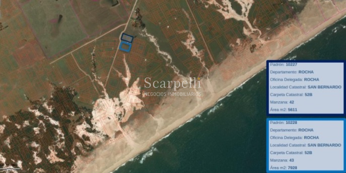 Terreno ID.40273 - VENTA DE 22 SOLARES EN PUEBLO NUEVO PRÓXIMO CABO POLONIO FRENTE AL OCÉANO ROCHENSE
