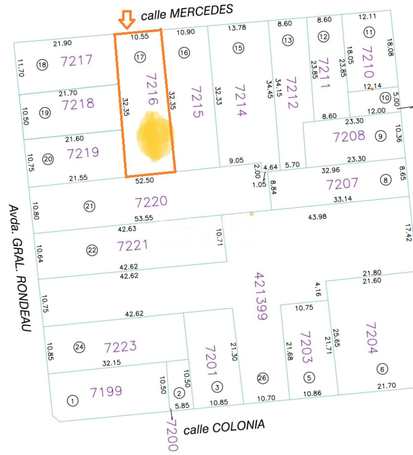 Terreno ID.43753 - VENTA DE TERRENO CENTRICO CON 27 MTS DE ALTURA MUY PROXIMO PLAZA CAGANCHA KM 0 DEL URUGUAY