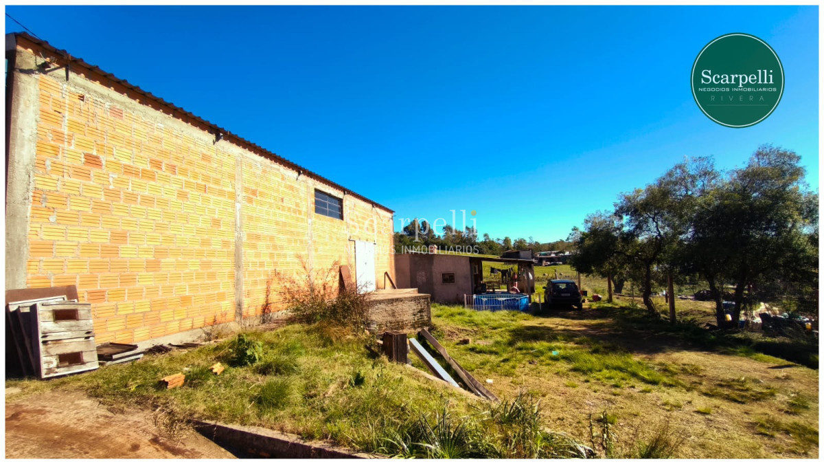 Terreno ID.50625 - Venta Terreno 2100 m2 Villa Sara Rivera Casa y Gran Galpón prox. Piedra Furada
