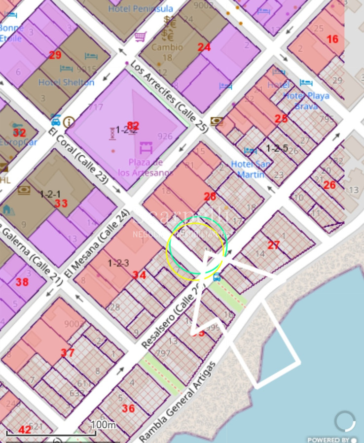 Terreno ID.23971 - Atención Inversores/Desarrolladores: En Plena Península: Padrón esquina a  muy pocos mts. de la Brava y El Emir : + 800 m2 con vista al Mar