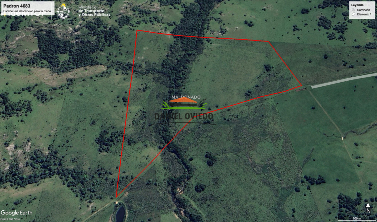 Chacra ID.311/Chacra-en-venta-con-costa-de-arroyo-en-sierras-de-Garz - Chacra en venta con costa de arroyo en sierras de Garzón.