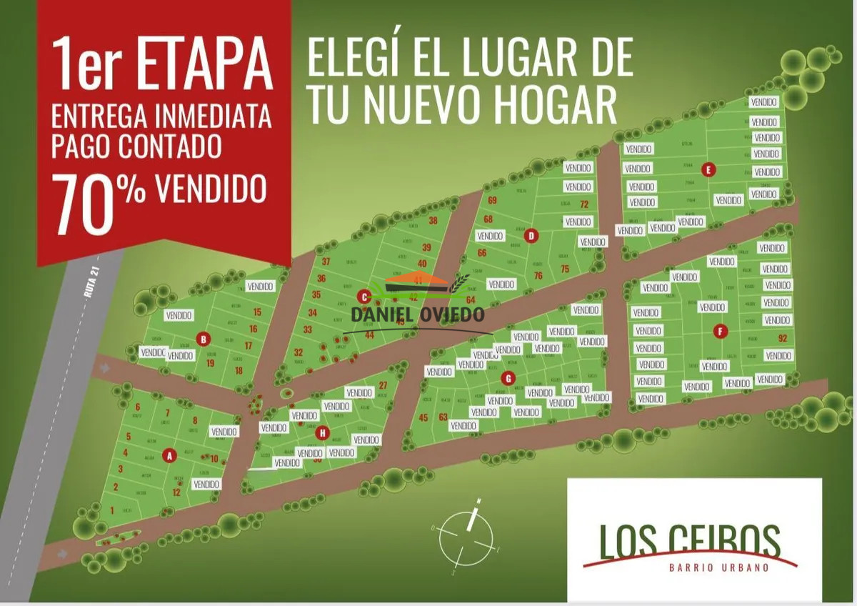 Terreno ID.200 - Terreno en venta en Barrio Los Ceibos, Colonia.