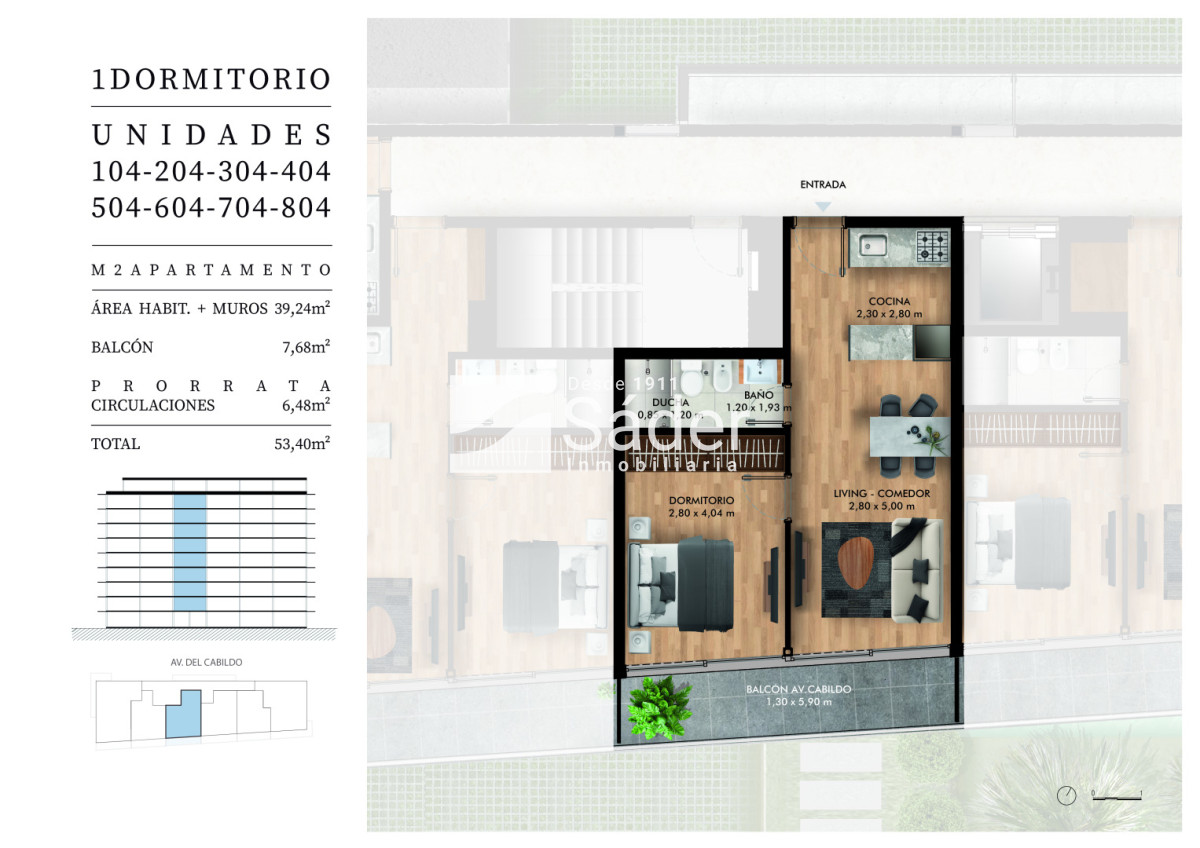 Apartamento ID.4793 - Aptos de 1 Dorm en Pozo Pda 21 de Playa Mansa a pasos de la Terminal. Vivienda promovida 