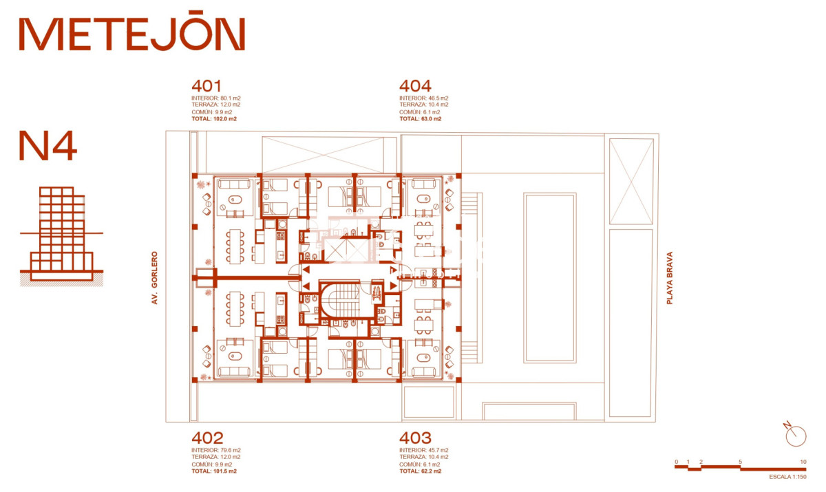 Apartamento ID.4685 - Apto 2 Dormitorios con Suite en Península 