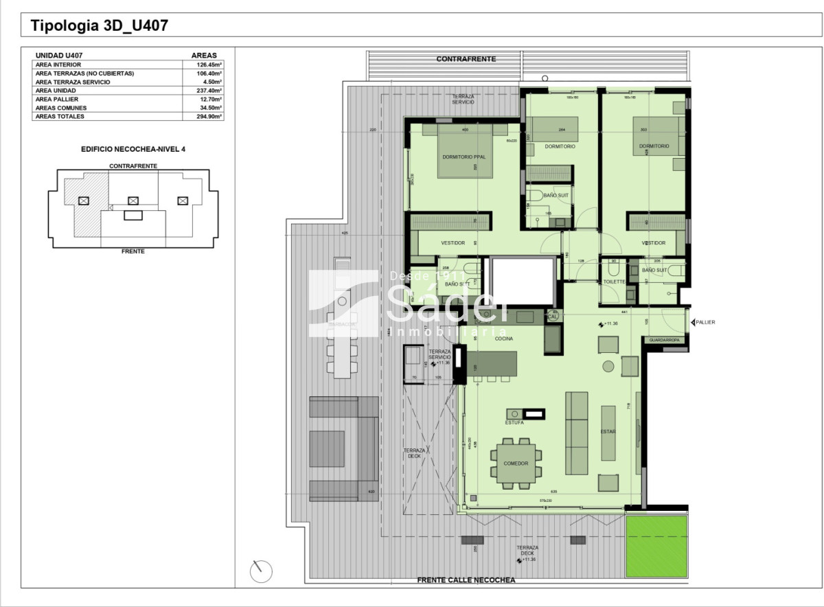 Apartamento ID.3863 - Espectacular apto 3 Suites y Grán Terraza en Pda 13 de la Brava