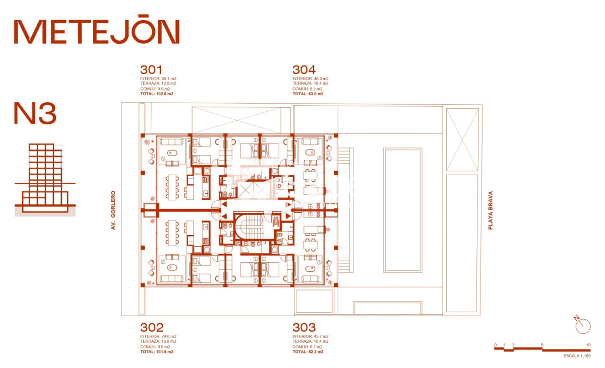Apartamento ID.4755 - Apartamento 2 dorm con Suite y Balcón amplio, Punta del Este 