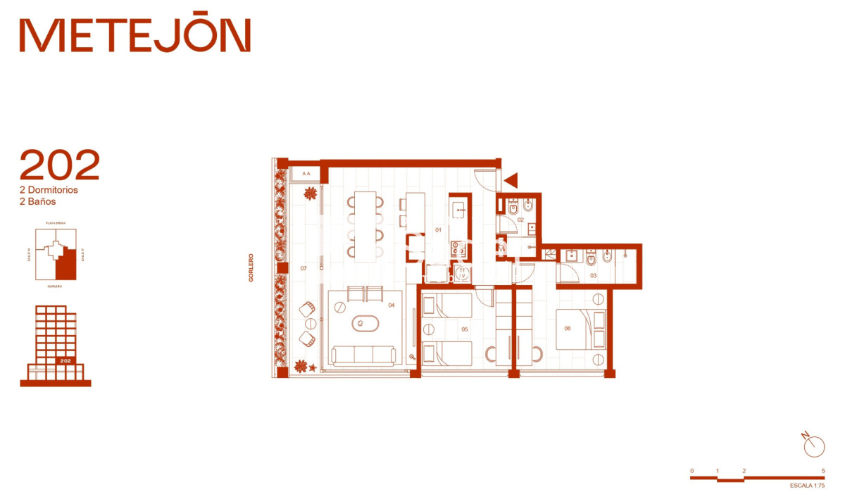 Apartamento ID.4751 - Península de Punta del Este, 2 Dormitorios con Balcón 