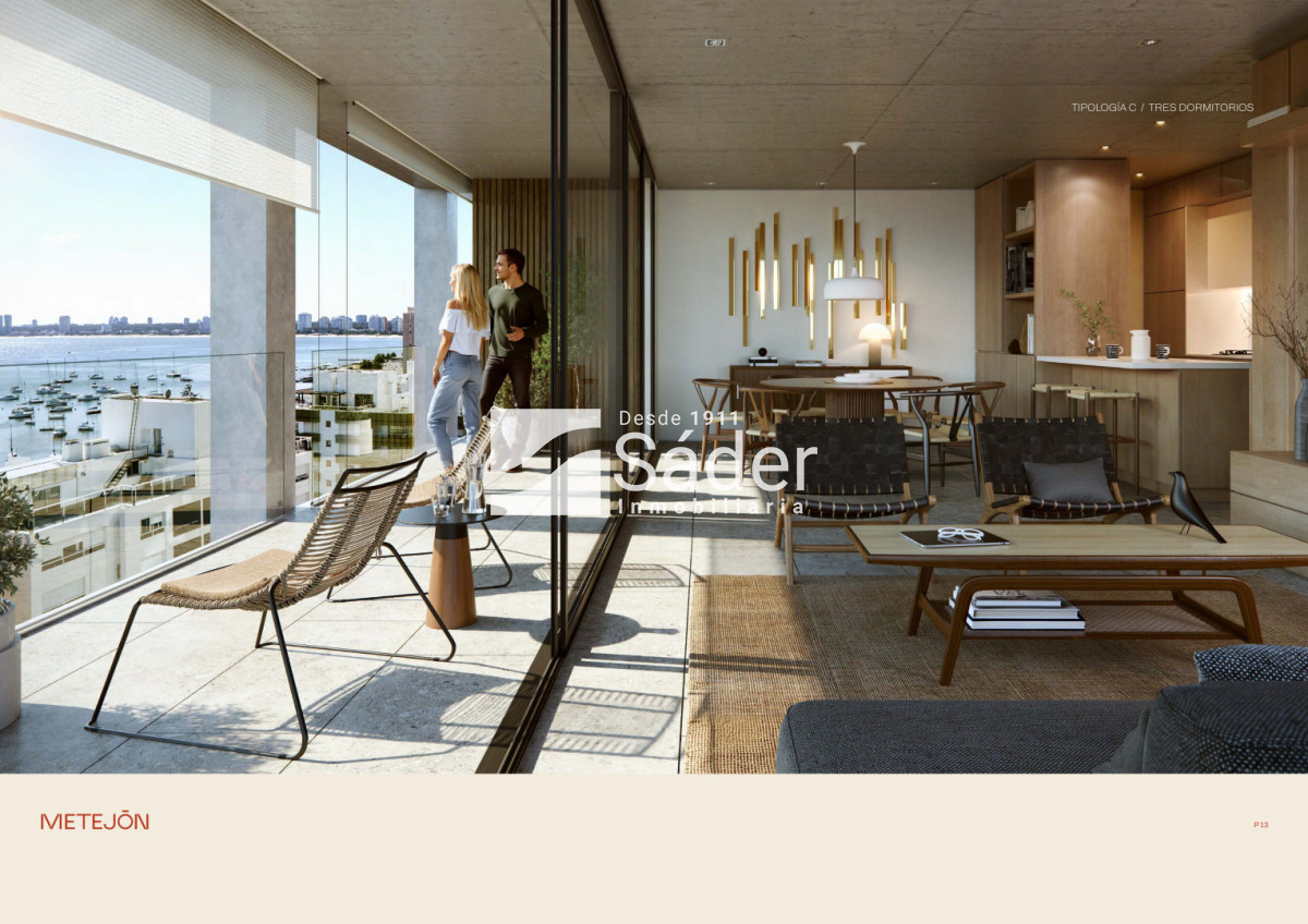 Apartamento ID.4708 - Apto 3 Dorm. con Vista a Playa Mansa y Brava en Península 