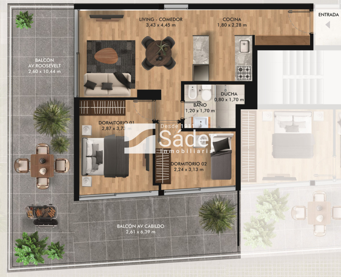 Apartamento ID.4769 - Apto en Pozo 2 Dorm en Pda 21 de Playa Mansa, Vivienda Promovida 